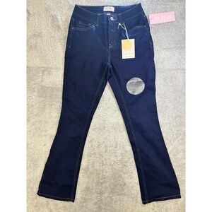Copper Flash Womens 8P Curvy High Rise Slim Boot Jeans Dark Indigo Ultra Stretch